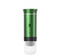AMAZTECH Macchina da caffè portatile 3 in 1, compatibile con capsule NS, DG e caffè macinato - Macchina da caffè espresso per campeggio, viaggi e casa - wireless, compatta e facile da usare (verde)