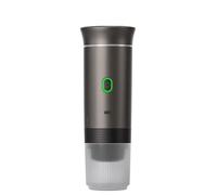 AMAZTECH Macchina da caffè portatile 3 in 1, compatibile con capsule NS, DG e caffè macinato - Macchina da caffè espresso per campeggio, viaggi e casa - wireless, compatta e facile da usare (grigio)