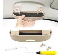 AMAZWI Porta Occhiali da Sole Auto per Alfa Romeo Giulia Stelvio Mito Giulietta Tonale Alfa 4C, ABS Portatile Portaocchiali Visiera Supporto per Occhiali Organizer Vani Contenitori Interni Accessorio