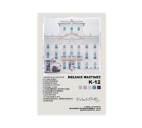 AmAzwi Poster su tela con album di Melanie Martinez K-12, decorazione per camera da letto, sport, ufficio, camera, regalo, senza cornice: 40 x 60 cm