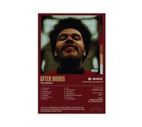 AmAzwi Poster su tela con album "The Weeknd After Hours" (2020), decorazione artistica da parete per soggiorno e camera da letto, senza cornice: 30 x 45 cm