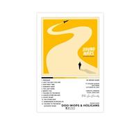 AmAzwi Poster su tela con stampa di Bruno e Mars Doo-Wops & Hooligans 2010, con copertina di album e autografi, decorazione artistica da parete, per soggiorno e camera da letto, senza cornice: 50 x 75