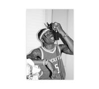 AmAzwi TRavis Scott 12-1 - Poster su tela, decorazione per camera da letto, sport, ufficio, stanza, regalo, senza cornice: 40 x 60 cm
