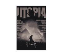 AmAzwi Travis Scott Utopia - Poster su tela con copertina dell'album, decorazione per camera da letto, sport, ufficio, stanza, regalo, senza cornice: 30 x 45 cm