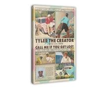 AmAzwi Tyler, The Creato Poster The Creator Call Me If You Get Lost su tela, decorazione artistica da parete per soggiorno e camera da letto, cornice, dimensioni: 20 x 30 cm