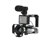AMAZWI Videocamera Videocamera 4K Camcorder Auto Focus 4 8MP. Digital Vlogging Camera Recorder Live Streaming WiFi Touch Screen Video e fotografia Videocamera digitale per vlogging(Size:16G SD Card)