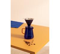 AMBAR COLLECTION - Cafetière 500ml En Verre Borosilicaté Blu Cobalto