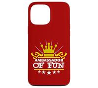 Ambasciatore di divertimento divertente dicendo costume partito Starter bianco Custodia per iPhone 13 Pro Max
