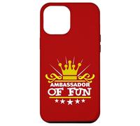 Ambasciatore di divertimento divertente dicendo costume partito Starter bianco Custodia per iPhone 12 Pro Max