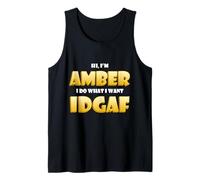 Amber Costume IDGAF Meme Funny Halloween Costume for Ambers Canotta