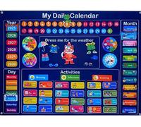Amber One Settimana per bambini XXL - Calendario educativo - Lavoro del tempo visivo Montessori per bambini - Strumento di autonomia e organizzazione da 3 anni, ideale per routine, responsabilità e