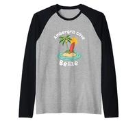 Ambergris Caye Belize Souvenir Belize Vacation Reminder Belize Maglia con Maniche Raglan