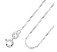Amberta Catenina Argento 925 per Donna Uomo | Collanina Sottilissima Semplice & Elegante Girocollo Maglia Fine Veneziana Quadrata Piccola 40/45/50/55/60 cm