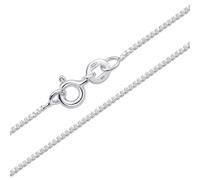 Amberta Catenina Argento 925 per Donna Uomo | Collanina Sottilissima Semplice & Elegante Girocollo Maglia Fine Veneziana Quadrata Piccola 40/45/50/55/60 cm