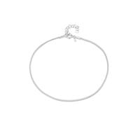 Amberta Cavigliera da Donna in Argento Sterling 925 | Gioielli Estivi da Donna | Cavigliera Perline Cuore a Strati Regolabile: Catena Grumetta