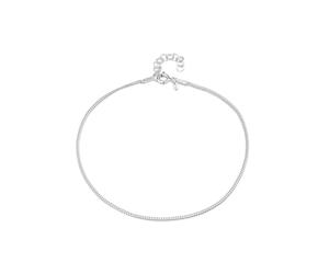 Amberta Cavigliera da Donna in Argento Sterling 925 | Gioielli Estivi da Donna | Cavigliera Perline Cuore a Strati Regolabile: Catena Grumetta