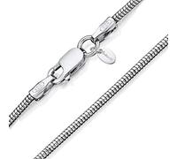 Amberta Collana Serpente in Argento Sterling 925 per Donna: Collana Snake Donna 40 cm