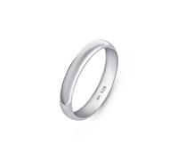 Amberta Fede Nuziale in Argento Sterling 925 per Donna e Uomo, Anello Matrimonio Placcato Oro Giallo o Rosa | Anelli Nuziali Coppia 2 3 4 mm: Fede Argento 3.5 mm Misura 26