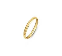 Amberta Fede Nuziale Oro 14K Giallo Bianco per Donna Uomo | Anello Donna Oro 14K Vero Solido per Lui e Lei Qualita' Premium Italiano: Giallo 2 mm Misura 18