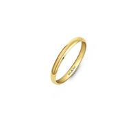 Amberta Fede Nuziale Oro 18K Giallo Bianco per Donna | Anello Oro 18K Donna 2 mm Vero Solido Qualita' Premium Italiano: Fede Oro Giallo 2 mm Misura 20