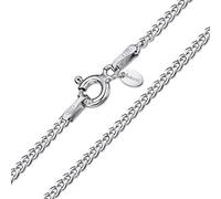 Amberta® Gioielli - Collanina - Catenina Argento Sterling 925 - Modello Barbazzale - Larghezza 1.5 mm - Lunghezza: 40 45 50 55 60 70 cm (70cm)