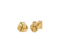 Amberta Orecchini a Lobo Nodo per Donna in Oro Giallo 9K 14K Italiano | Orecchini Vintage in Vero Oro Massiccio: Nodo dell'Amore 9 carati