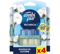 Ambi Pur 3Volution 4 Ricariche Cotone Profumatore Elettrico Elimina Odori