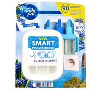 Ambi Pur Fresca Brezza di Capri 3Volution Starter Kit Deodorante Per Ambienti Con Diffusore Elettrico Programma Intelligente 20ml, 3 Diverse Fragranze Per Combattere Gli Odori