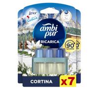 Ambi Pur 3Volution Profumatore Elettrico, 7 Ricariche, Lenor Cortina | Deodorante per Casa, Durata Fino a 90 Giorni per Ricarica, Tecnologia per Catturare ed Eliminare Gli Odori, Dona Freschezza