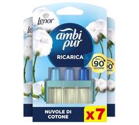 Ambi Pur 3Volution Profumatore Elettrico, 7 Ricariche, Lenor Nuvole Cotone