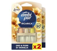 Ambi Pur 3Volution Profumatore Elettrico, Diffusore + 2 Ricariche Lenor Oro