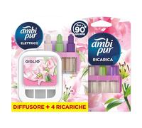 Ambi Pur 3Volution Profumatore Elettrico, Diffusore + 4 Ricariche Giglio