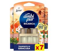 Ambi Pur 3Volution Ricarica Profumatore Elettrico, 7 Pezzi, Lenor Arancia