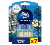 Ambi Pur 3Volution Ricarica Profumatore Elettrico, 7 Pezzi, Lenor Capri