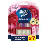 Ambi Pur 3Volution Ricarica Profumatore Elettrico, 7 Pezzi, Lenor Gelsomino