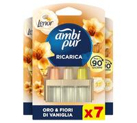 Ambi Pur 3Volution Ricarica Profumatore Elettrico, 7 Pezzi, Lenor Oro