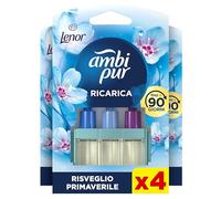 Ambi Pur 3Volution Risveglio Primaverile, Ricarica Diffusore 40ml, 4 pezzi.