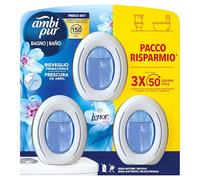 Ambi Pur Bagno Lenor Risveglio Primaverile, Deodorante Per Ambienti Ad Azione Continua Eliminazione E Prevenzione Degli Odori, 2 Pezzi
