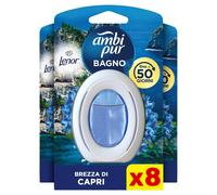 Ambi Pur Bagno Profumatore 8 Pezzi Brezza di Capri Diffusore ambiente con
