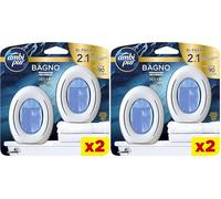 Ambi Pur Bagno Profumatore Per Ambienti, Profumatori Bagno, Fragranza Oceano, Diffusore Ambiente Con Tecnologia Elimina Odori, Durata Fino A 45 Giorni Per Profumatore, 2 unità (Confezione da 2)