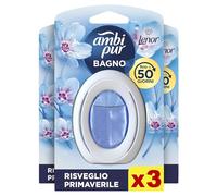 Ambi Pur Profumatore Bagno, Elimina Odori, 3 Pezzi, Risveglio Primaverile