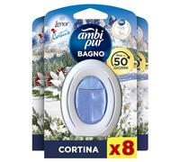 Ambi Pur Profumatore Bagno, Elimina Odori, 8 Pezzi, Edizione Cortina