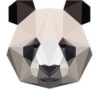 Ambiance - Adesivo da parete per camera da letto, cameretta dei bambini e soggiorno, origami Panda, altezza 120 x larghezza 115 cm