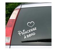 Ambiance-Live Car_PrincessonBoard-15 x 20 cm-Weiss Sticker Decorativi, Bianco