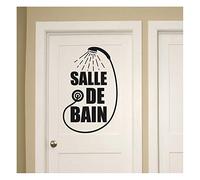 Ambiance-Live KC_4700-30 x 20 cm-Noir Adesivo da Parete, PVC, Nero