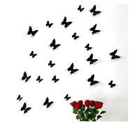 Ambiance-Live Kit 12 Adesivi Farfalle 3D Nere