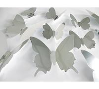 Ambiance-Live Kit 12 Adesivi Farfalle 3D SPECCHIETTI
