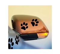Ambiance-Live ros-car-catpaws-12 x 12 cm-Schwarz Adesivo da Parete, Nero, 12 x 12 cm