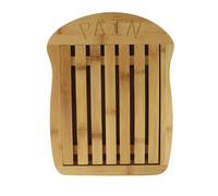 Ambiance Nature 544432 - Tagliere per pane con scomparto raccoglie briciole, in bambù certificato FSC, 34,5 cm x 26 cm