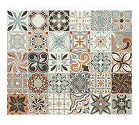 Ambiance Sticker Adesivi Autoadesivi, Decorazioni Murali, Adesivi per Piastrelle per Bagno e Cucina Bali - 30 Piastrelle Adesive 10 x 10 cm